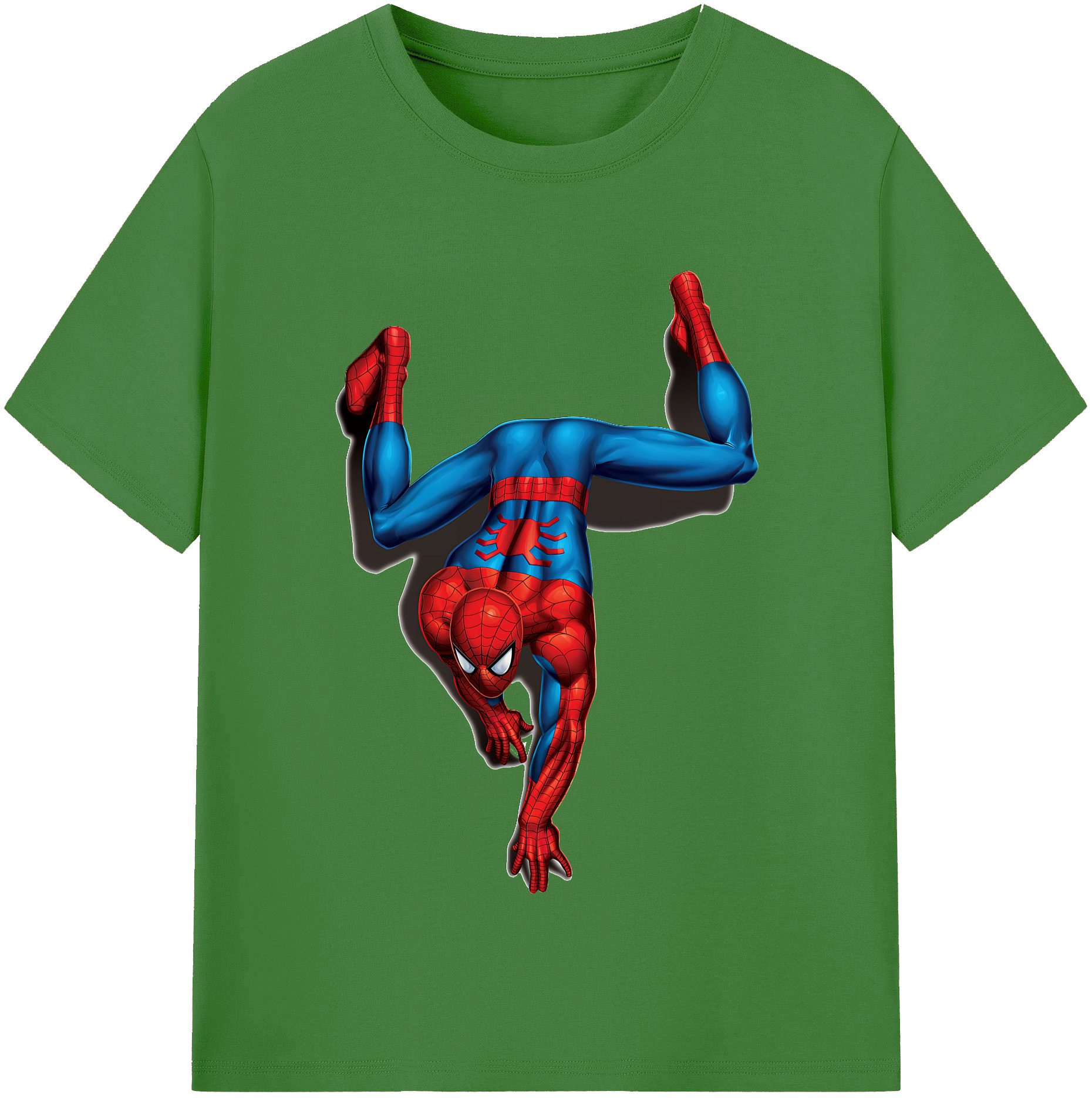 Spider Man スパイダーマン レディースカジュアルプリントTシャツ（綿100％）
